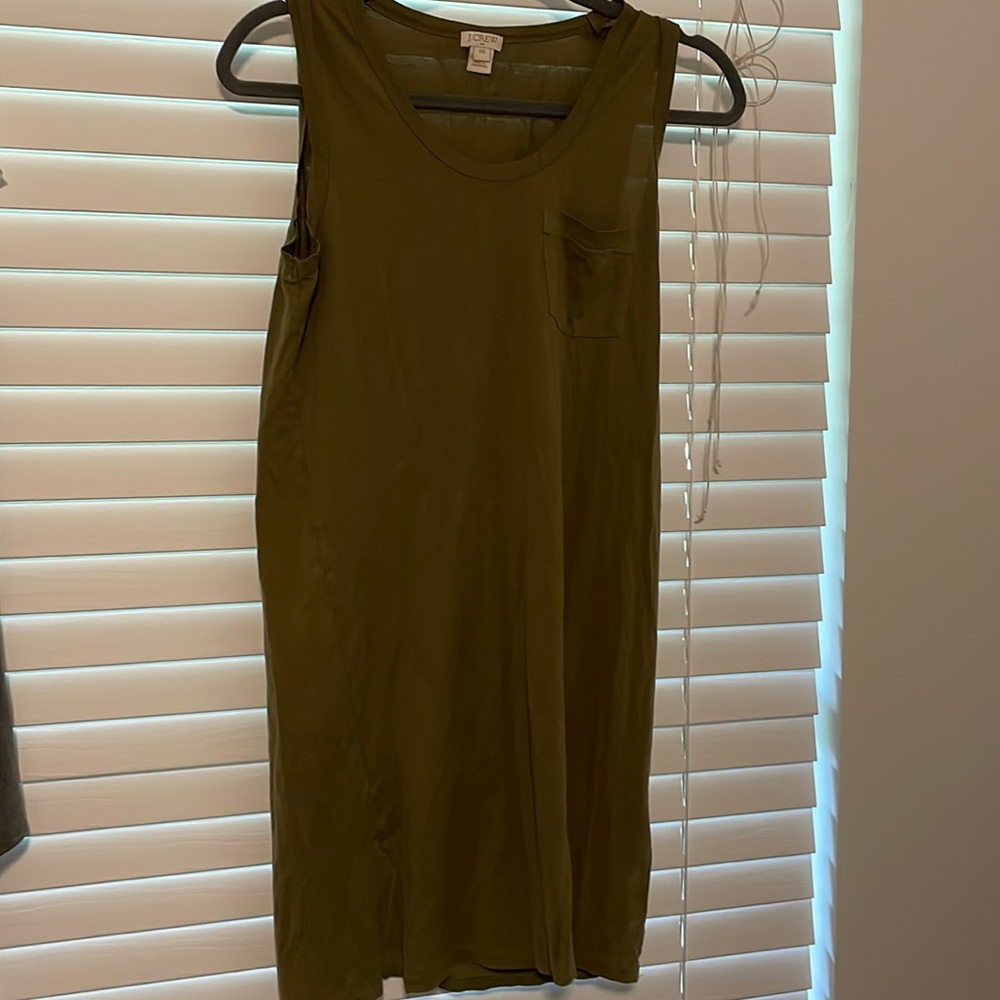 Jcrew green cover-up